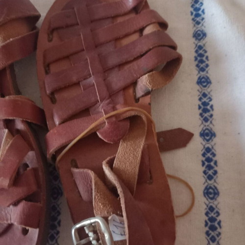 Children's Sandals Size 23 New Brown Leather