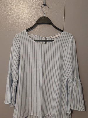 Zara blouse with bell sleeves, size Small, used