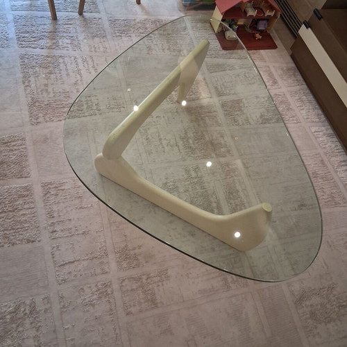 Bo Concept coffee table with glass and wood