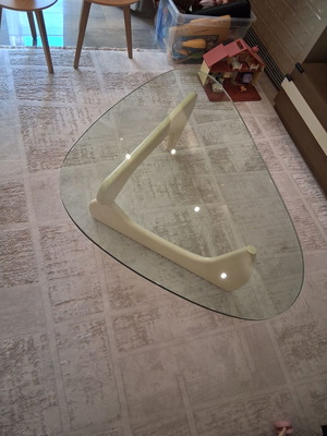 Bo Concept coffee table with glass and wood