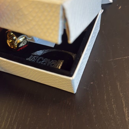 Just Cavalli ring size 51 new, red and gold