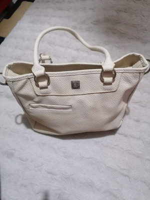 Guy Laroche винтидж дамска чанта за рамо като нова, кремава кожа