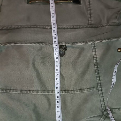 Women's parka jacket used with hood and inner fur khaki