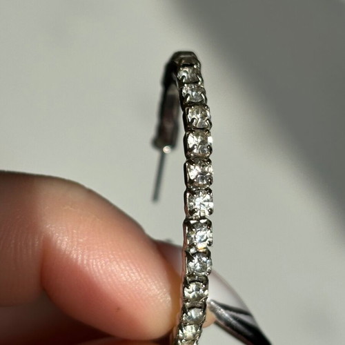 H&M hoop earrings used, set of 3 golden and silver