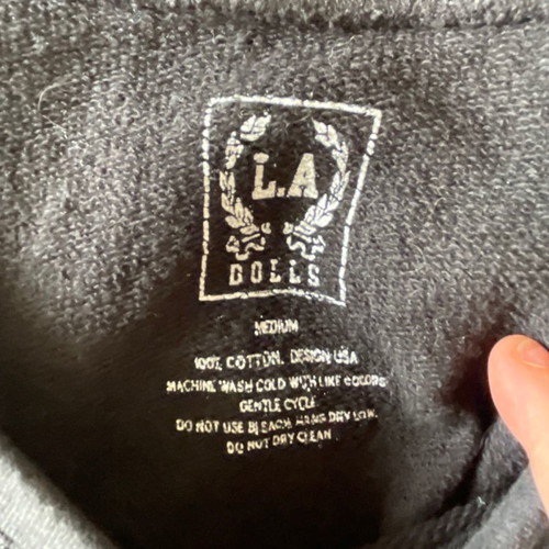 L.A Dolls medium cropped distressed style sweatshirt, perfect condition