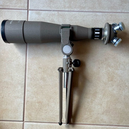 Polarex 70mm vintage telescope like new with tripod collectible