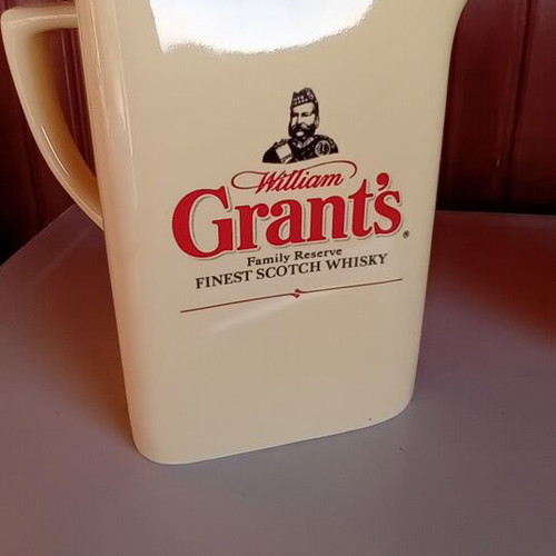 William Grant's Finest Scotch Whisky Water Jug new