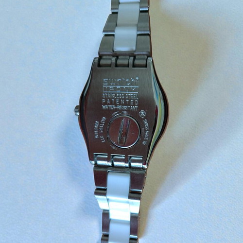 Swatch Irony women's watch steel bracelet white SR626sw like new