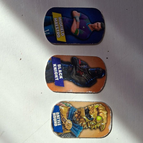 Fortnite metal tags set of 3 used