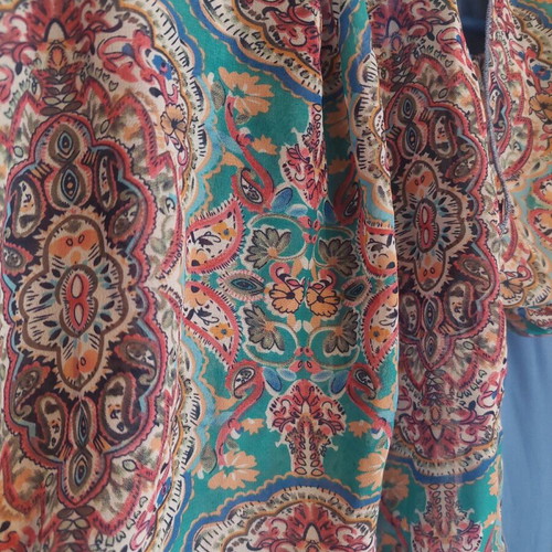 ZIC ZAC Long Maxi Multifunctional Dress like new, multicolor and turquoise