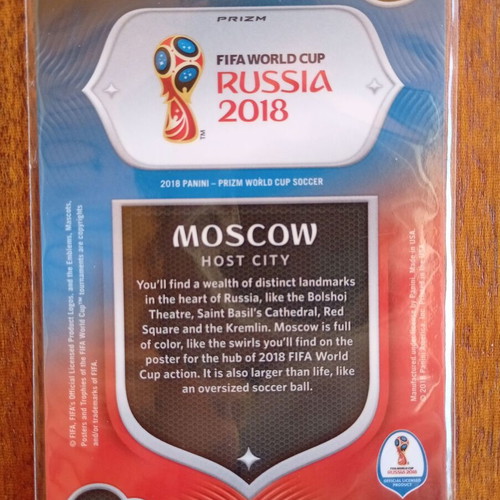 Panini World Cup Russia 2018 Prizm Host City Moscow HC-5 card like new