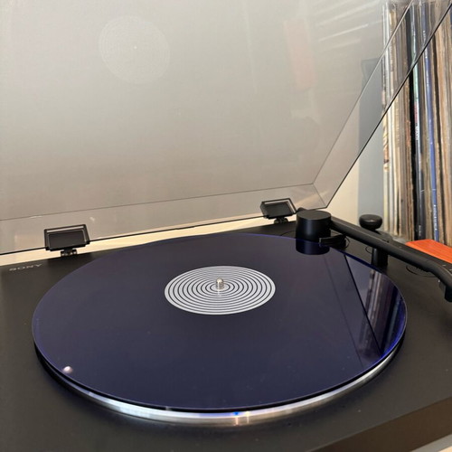 Acrylic Slipmat 12” neon μπλέ 3mm σαν καινούργιο για πικάπ