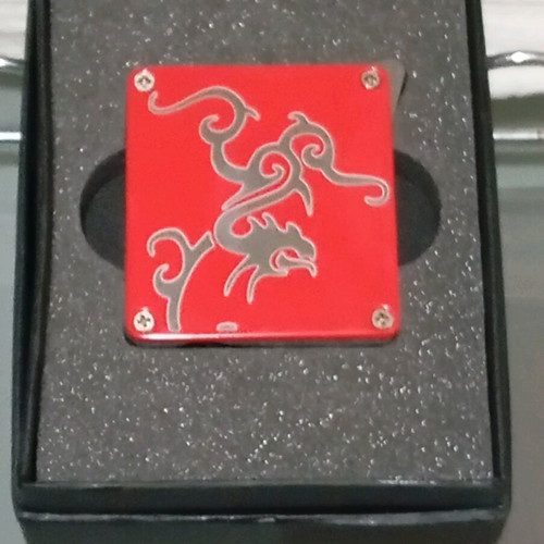 Αναπτήρας Silver match Red dragon καινούργιος, αερίου ηλεκτρονικός