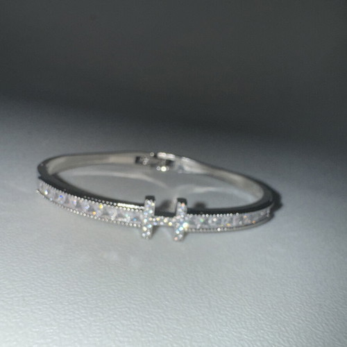 Stainless steel bracelet, silver