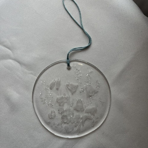Vintage Wiesengrund crystal suncatcher, 15cm, Germany