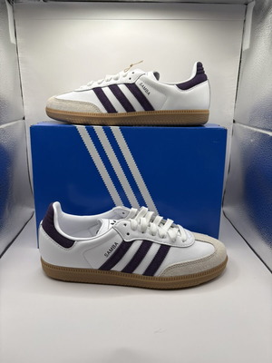 Adidas Samba women's shoes size 39.5 new with extra purple laces
