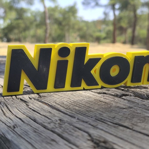Nikon 3D logo stand decorative, new