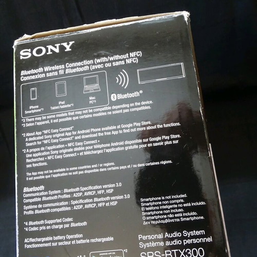 Sony SRS-BTX300 Bluetooth portable wireless speaker new, black