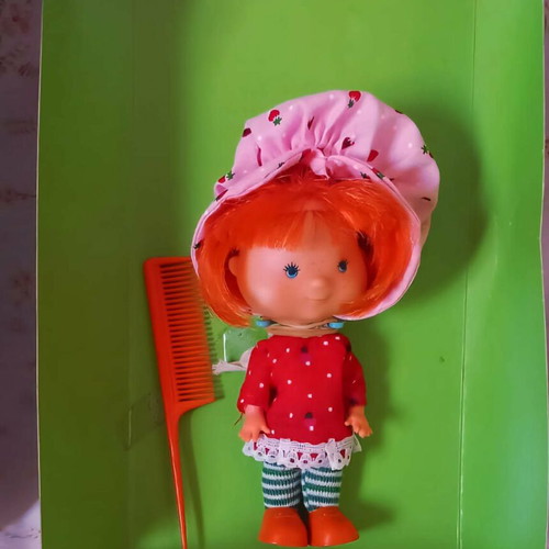 Strawberry Shortcake Lyra doll new with polka dot dress and poster
