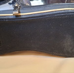Men's leather boots used, black and gray, size 41-41.5