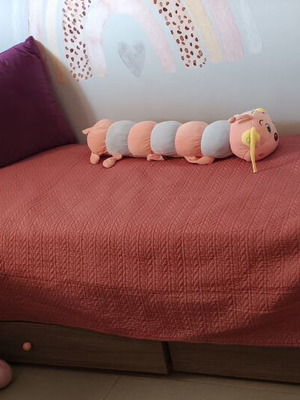 Children's bed and bedside table set with drawers