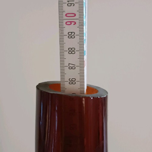 Glass blown floor vase like new