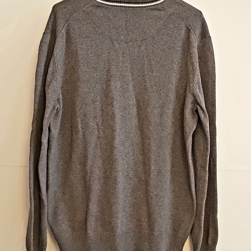 Mexx Fashion men's sweater gray V-neck Large like new