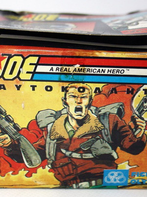 Vintage 80's ελληνικό G I JOE κουτί με 100 φακελάκια σφραγισμένα καινούργιο