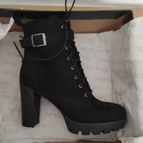 Arte Piedi ankle boots new, size 39, 10cm heel, black
