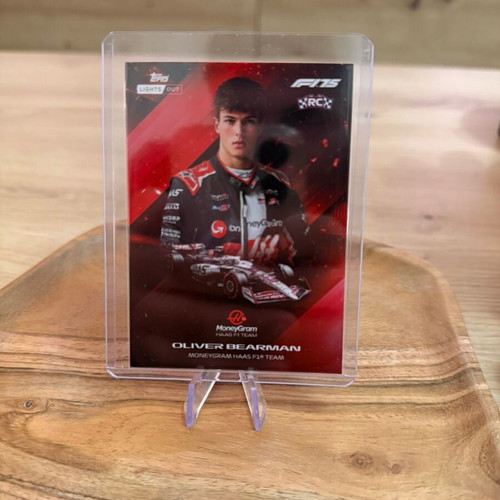 Topps Lights Out 2025 Formula 1 F1 Ollie Bearman Base Rookie Card like new