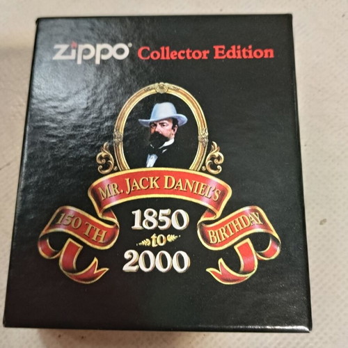 Zippo 2000 Jack Daniel's 150th Birthday Black Matte lighter mint condition