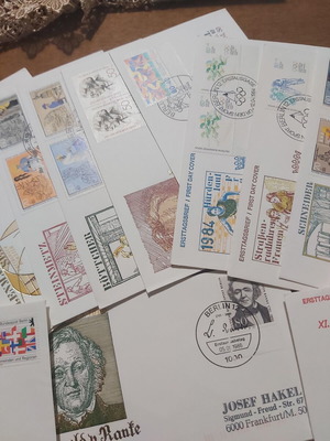 Γερμανία FDC συλλογή γραμματοσήμων μεταχειρισμένη, 60+ διαφορετικά δεκαετίας 80