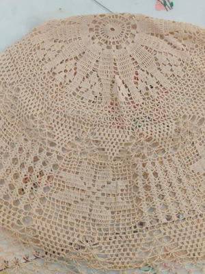 Handmade crochet set used, rotunda 80cm and others 50-70cm