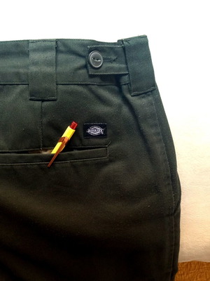 Dickies men's chinos like new, W36 L32, black and green