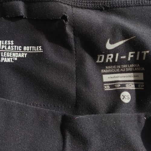 Nike athletic leggings used, black, size XS