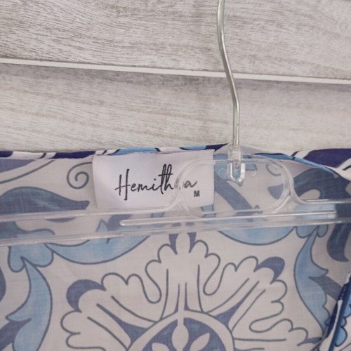 Hemithea medium dress like new, white and blue