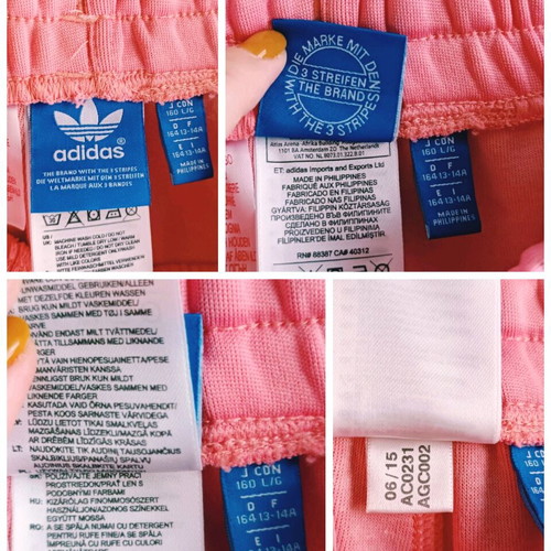 Adidas Originals sportswear like new, white and pink, size S