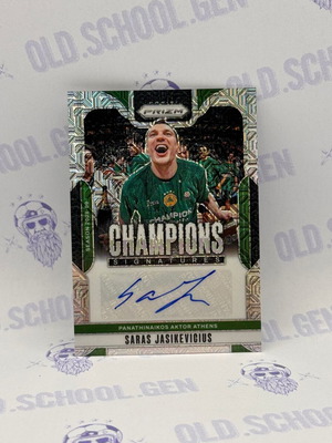 Panini Prizm Euroleague 2024-2025 Champions Signatures Saras Jasikevicius Παναθηναϊκός σαν καινούργιο