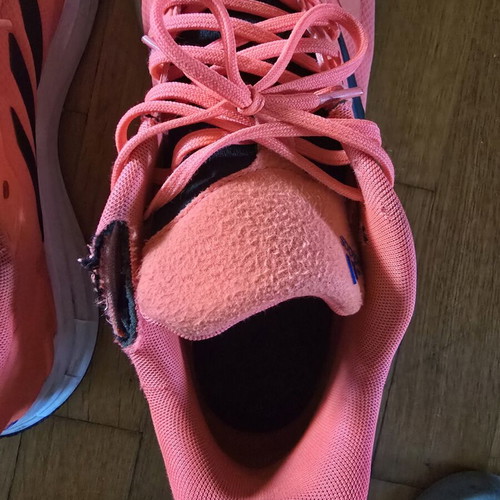 Adidas Duramo 10 athletic shoes used, size 47, bright orange