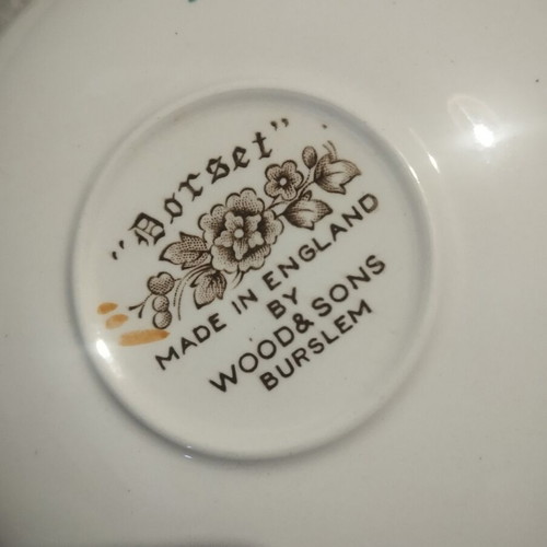 Wood and Sons small plates used, set of 2, 14 cm diameter