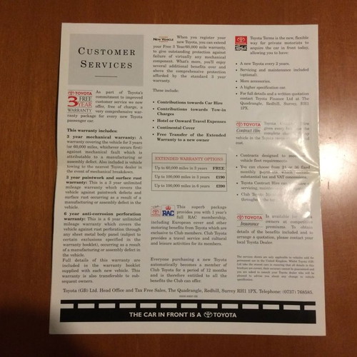 Toyota MR2 test used, 2 pages from Carweek 1994