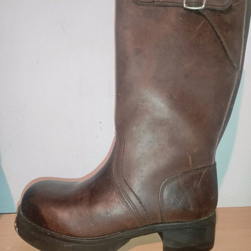 Wehrmacht brown leather biker boots like new