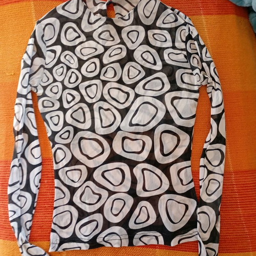 Blouse with transparency size S like new
