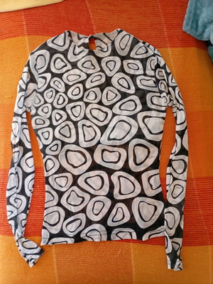 Blouse with transparency size S like new