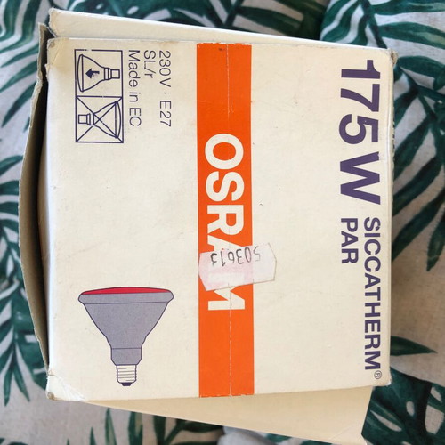 Osram Sicatherm 175W Heat Lamp like new