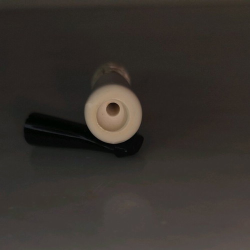 Meerschaum Carved Cigarette Holder new with Bone Thread and Black Mouthpiece