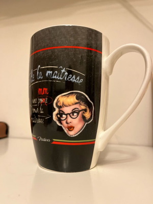 Coffee mug with rétro vintage design 300ml new