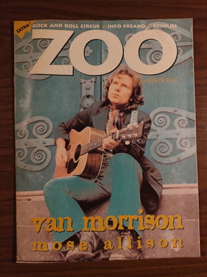 ZOO magazine 1970s vintage, used, Van Morrison cover