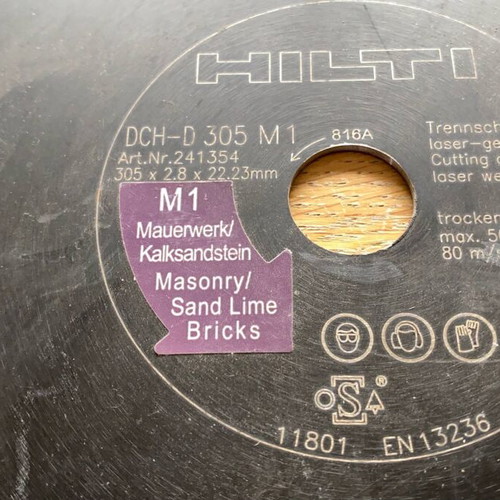 Hilti Diamond Cutting Disc 305mm like new for concrete and masonry