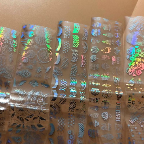 Aurora Glass holographic nail stickers pack of 5 new